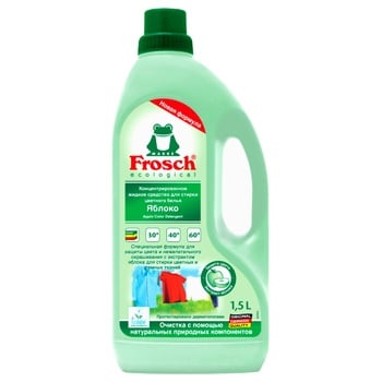 Frosch Apple Gel for Washing Colored Linen 1.5l - buy, prices for Auchan - photo 1