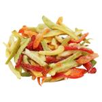 Перець асорті Здоровий Продукт різаний в полоску швидкозаморожений