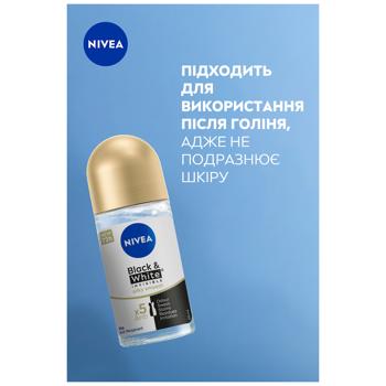 Антиперспирант шариковый Nivea Black&White Invisible Гладкий шелк 50мл - купить, цены на КОСМОС - фото 5