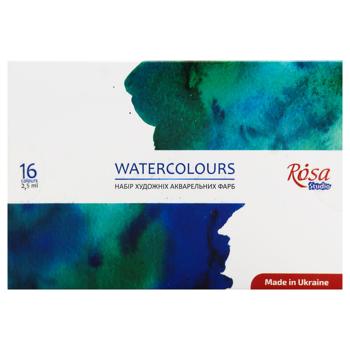 Набор акварельных красок Rosa Studio 16 цветов - купить, цены на ULTRAMARKET - фото 1