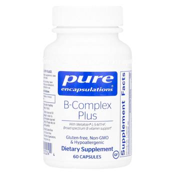 Витамин B Pure Encapsulations B-Complex Plus 60 капсул