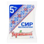 Сир кисломолочний Український 5% 180г