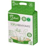 Velvet Paw TOFU Bentonite Green Tea наповнювач для котячого туалету 6 л - зелений чай
