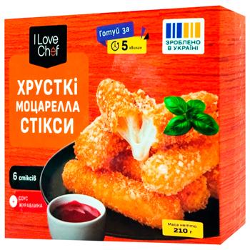 Сир Моцарелла в паніровці 210г з ягідними соусами - купити, ціни на Cупермаркет "Харків" - фото 1