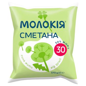 Molokiya Sour Cream 30% 370g - buy, prices for ULTRAMARKET - photo 1