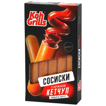 Koh Grills Globino Non-Casing High Grade Sausages with Ketchup 335g - buy, prices for MegaMarket - photo 1