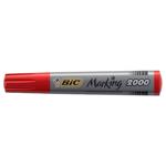 Маркер BIC перманентный красный 2000