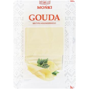 Monki Gouda Sliced Hard Cheese 45% 150g