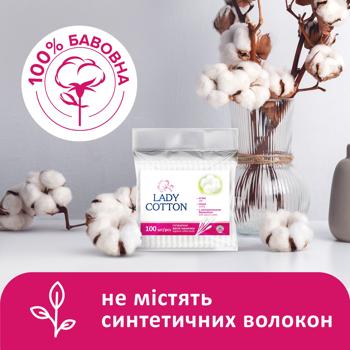 Палички ватні Lady Cotton в поліетиленовому пакеті 100шт - купити, ціни на - фото 4