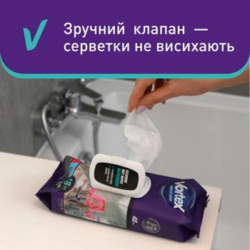 Салфетки влажные Vortex для ванной комнаты 48шт - купить, цены на Таврия В - фото 5