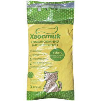 Hvostyk Combined Cat Litter 3kg - buy, prices for Auchan - photo 1