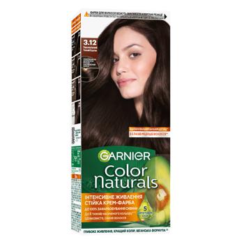 Фарба для волосся Garnier Color Naturals 3.12 Перламутровий темний каштан - купити, ціни на КОСМОС - фото 1