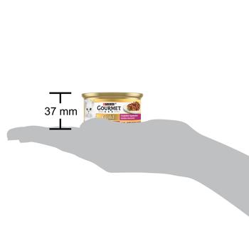 Корм вологий Gourmet Gold Подвійне Задоволення з качкою та індичкою для дорослих котів 85г - купити, ціни на КОСМОС - фото 4