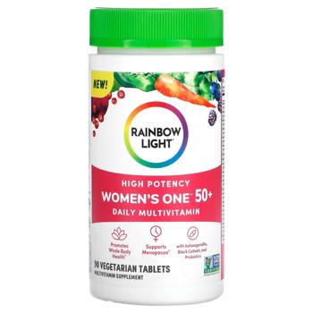 Мультивітаміни для жінок 50+, Women's One 50+, Rainbow Light, щоденні, 90  таблеток - купити, ціни на Біотус - фото 1