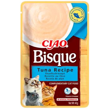 Лакомство для кошек Inaba Ciao Bisque с тунцом 40г - купить, цены на MasterZoo - фото 1