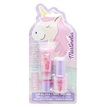 Martinelia Little Unicorn Lip Gloss and Nail Polish Children's Cosmetics Set