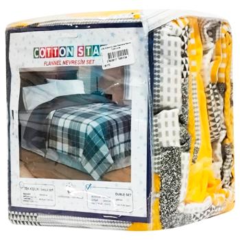 Flannel Euro Cotton/Flannel Bed Set