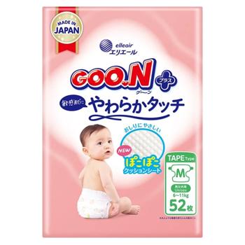 Подгузники Goo.N Plus М 6-11кг 52шт - купить, цены на NOVUS - фото 1