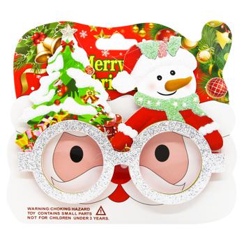 Santa Claus, Snowman, Reindeer, Bear New Year's Glasses in Assortment - buy, prices for - photo 3