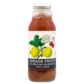 Miriada Fruits Apple-Raspberry Juice 300ml - buy, prices for ULTRAMARKET - photo 1