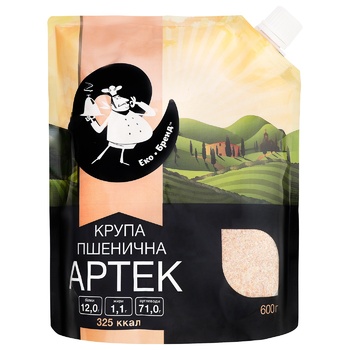 Eko-Brand Artek Wheat Groats 600g - buy, prices for COSMOS - photo 1