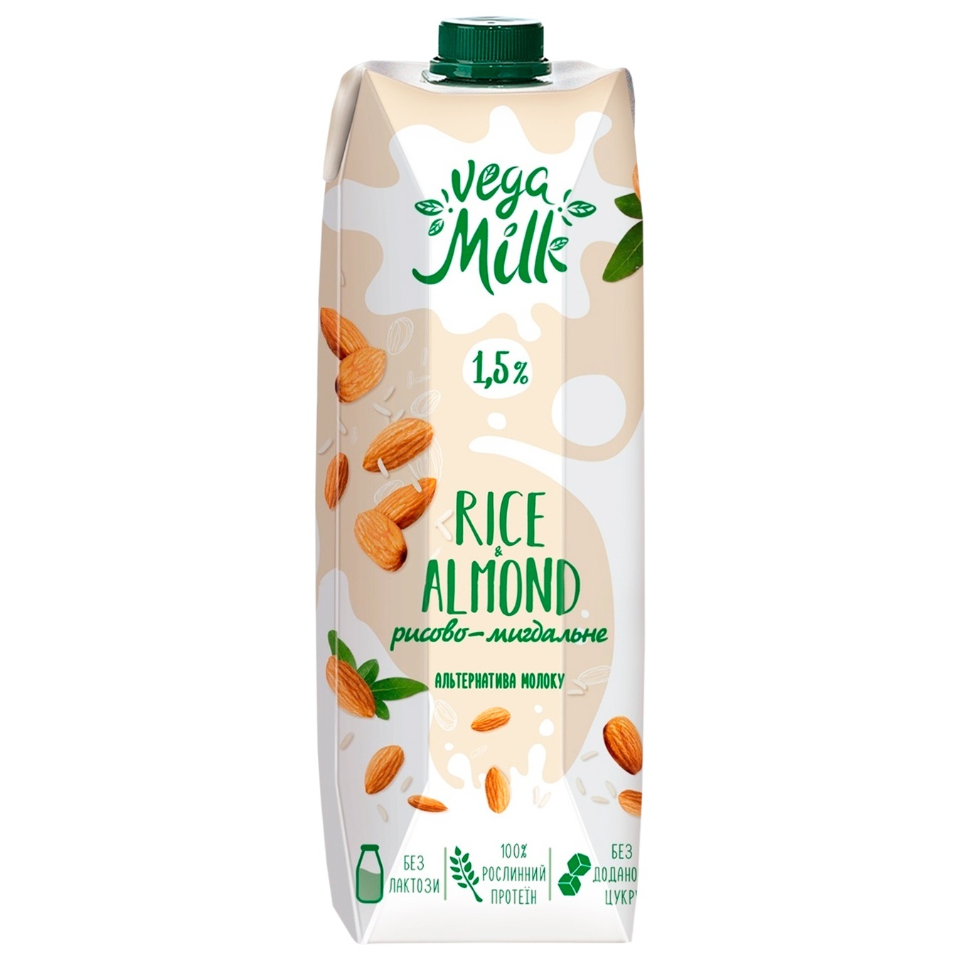 

Напиток рисово-миндальный Vega Milk ультрапастеризованный 1,5% 950мл