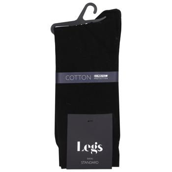 Шкарпетки Legs Cotton Standard Black чоловічі 43-45р - купити, ціни на - фото 1