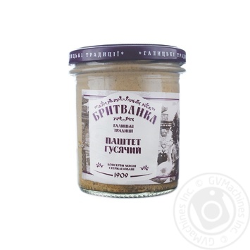 Britvanka Goose pate 310g - buy, prices for METRO - photo 1