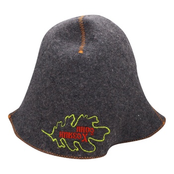 Шапка для сауны SaunaPro Банщик серый - купить, цены на Таврия В - фото 1