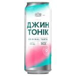 Напій слабоалкогольний Оболонь Джин Тонік сильногазований 8% 0,5л