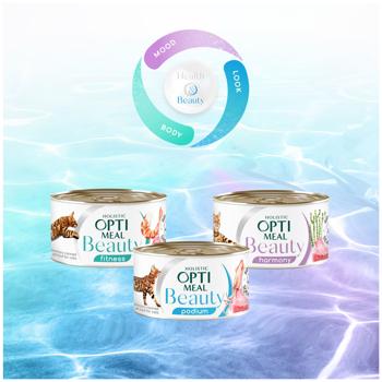 Optimeal Beauty Harmony Wet Food with Tuna and Seaweed for Cats with Calming Effect 70g - buy, prices for - photo 5
