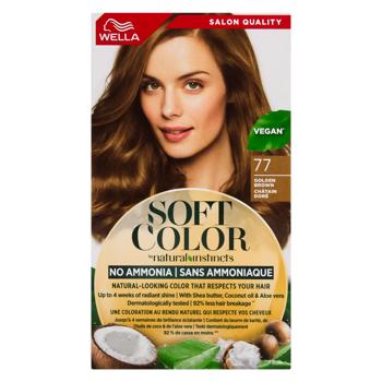 Wella Soft Color Golden Brown Hair Dye 77 - buy, prices for MegaMarket - photo 2