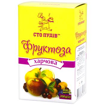 Фруктоза Сто Пудов пищевая 200г - купить, цены на КОСМОС - фото 1
