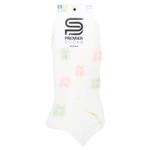 Носки Premier Socks женские короткие Ажурные цветы р.23-25 светло-бежевый