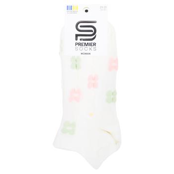 Шкарпетки Premier Socks жіночі короткі Ажурні квіти р.23-25 світло-бежевий - купити, ціни на ЕКО Маркет - фото 1