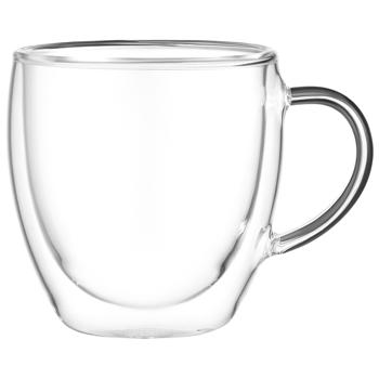 Чашка Ardesto AR2618BH двойное стекло 180мл 2шт - купить, цены на Cупермаркет "Харьков" - фото 2