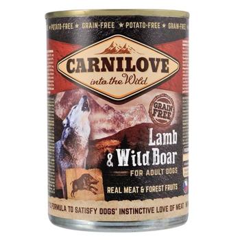 Carnilove Wet Food with Lamb and Wild Boar for Dogs of All Breeds 5+1pcs x 400g - buy, prices for MasterZoo - photo 3