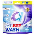 Капсули для прання ProWash Color Гірська свіжість 15шт