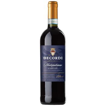 Вино Decordi Монтеп д`Абр 2015 червоне сухе 12.5% 0,75л