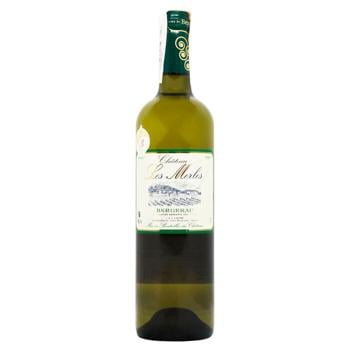 Вино Chateau Les Merles Blanc Sec Bergerac белое сухое 12% 0,75л