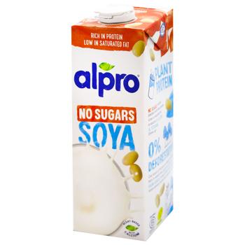 Alpro Sugar-Free Soya Drink with Calcium 3% 1l - buy, prices for NOVUS - photo 1