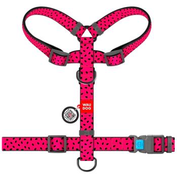 Waudog Nylon H-Shaped Harness for Dogs with QR Passport 30-40cm/15mm with Watermelon Design - buy, prices for MasterZoo - photo 2