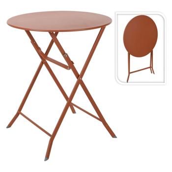 Terracotta Metal Folding Table 60x70mm - buy, prices for - photo 1