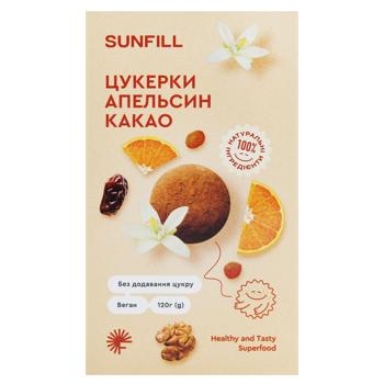 Цукерки Sunfill апельсин-какао 120г - купити, ціни на NOVUS - фото 2