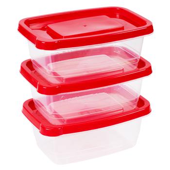 Food Storage Containers 3pcs*1130ml