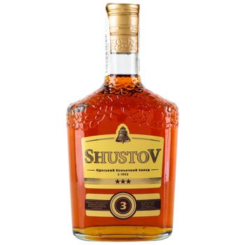 Shustov Gold Collection Alcoholic Drink 3 years 40% 0.5l - buy, prices for MegaMarket - photo 1