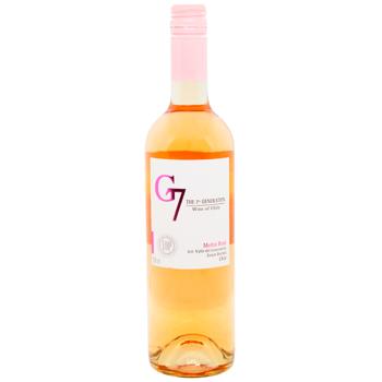 G7 Merlot Rose Rose Dry Wine 12.5% 0.75l