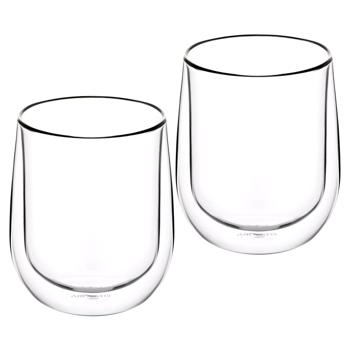 Ardesto Borosilicate Glass Double Walled Cup Set 2pcs 360ml - buy, prices for Za Raz - photo 1