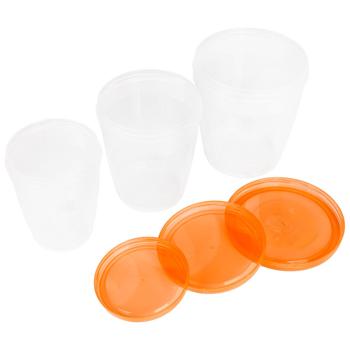 Al-Plastic Twist Box Food Container 3in1 - buy, prices for Tavria V - photo 2