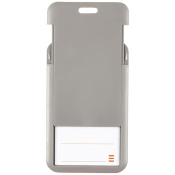 Бейдж-слайдер Axent вертикальный серый 54х85мм - купить, цены на Auchan - фото 2